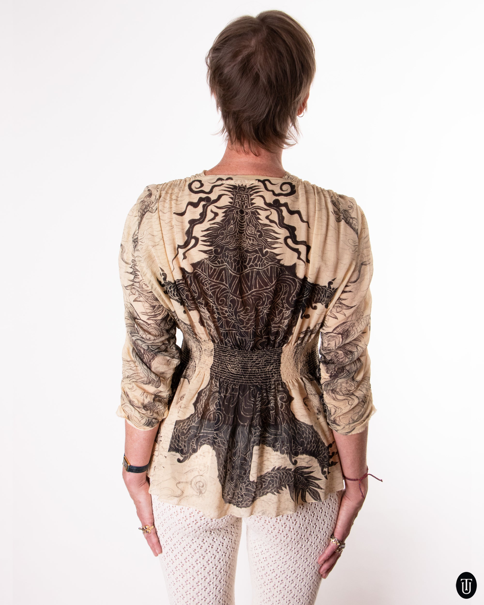 00's Jean Paul Gaultier Silk Blouse S
