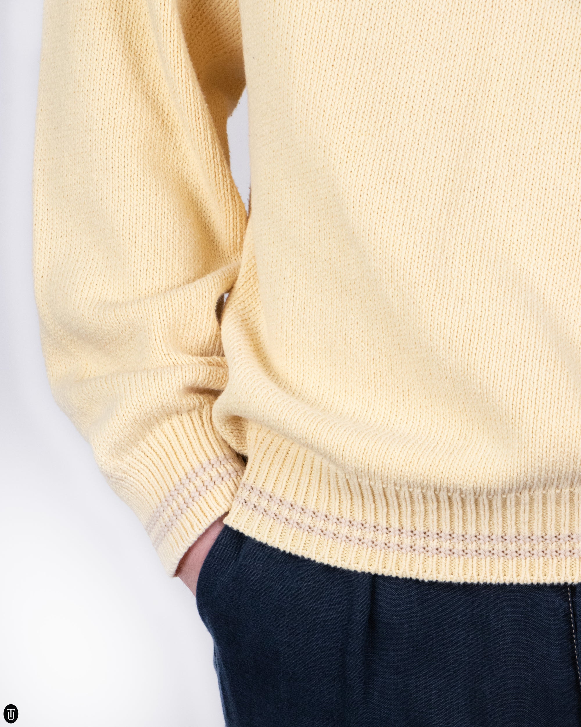 90's CP Company Banana Yellow Knit  L