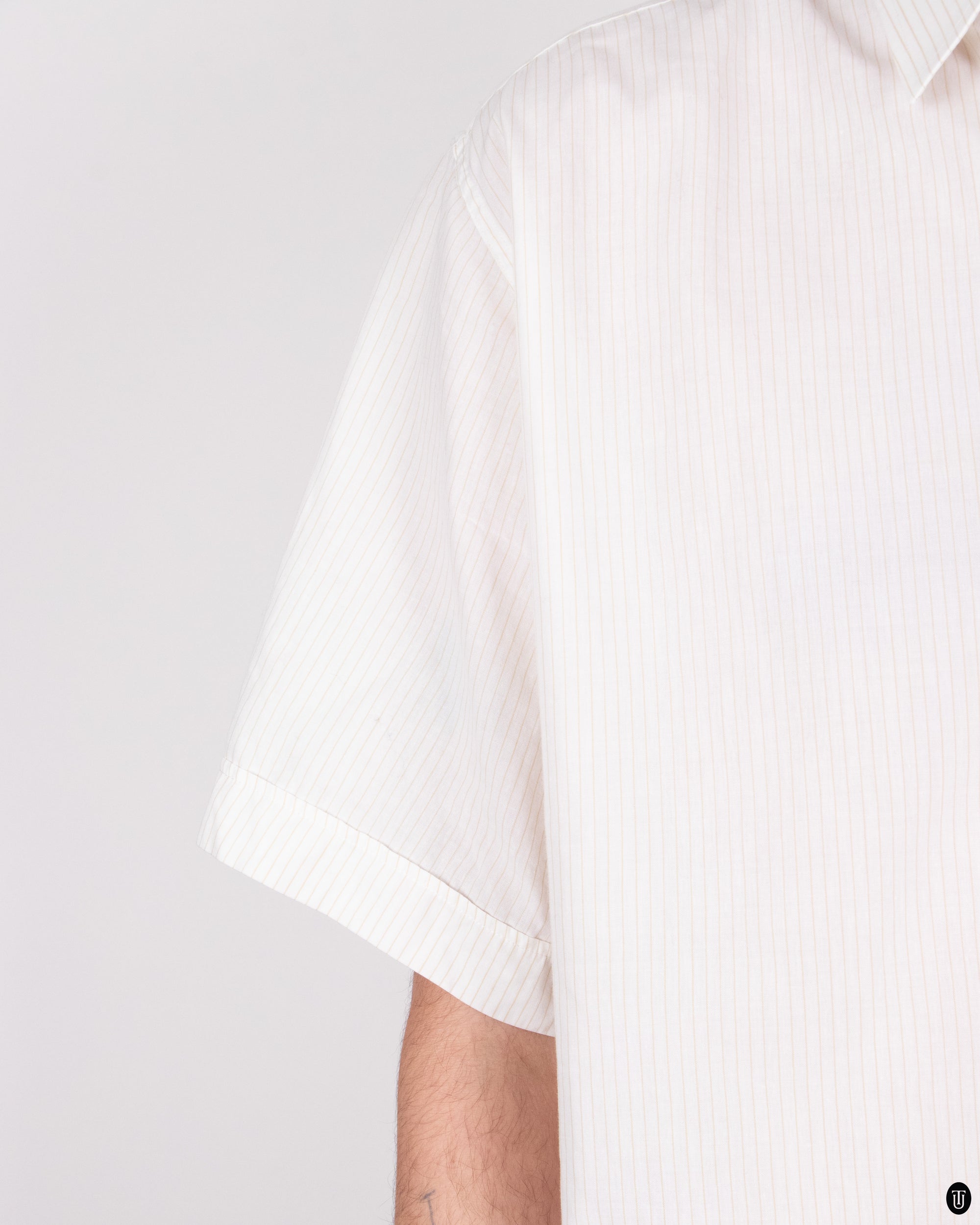 90s Valentino Pinstriped Cotton Shirt S