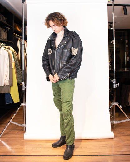 Rare 1969 Leather Championship Biker Jacket L