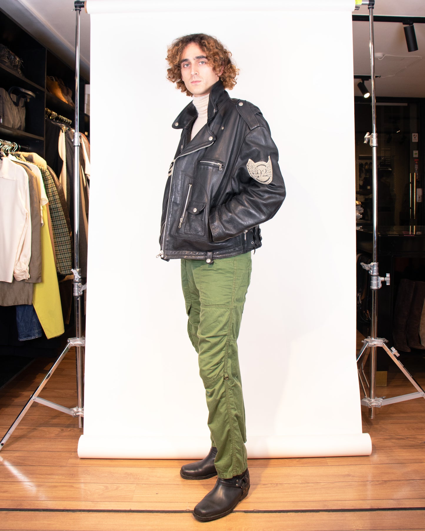 Rare 1969 Leather Championship Biker Jacket L