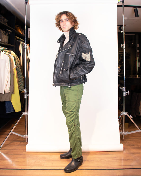 Rare 1969 Leather Championship Biker Jacket L