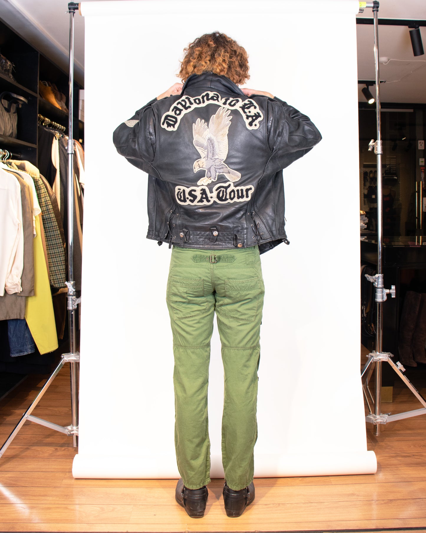 Rare 1969 Leather Championship Biker Jacket L