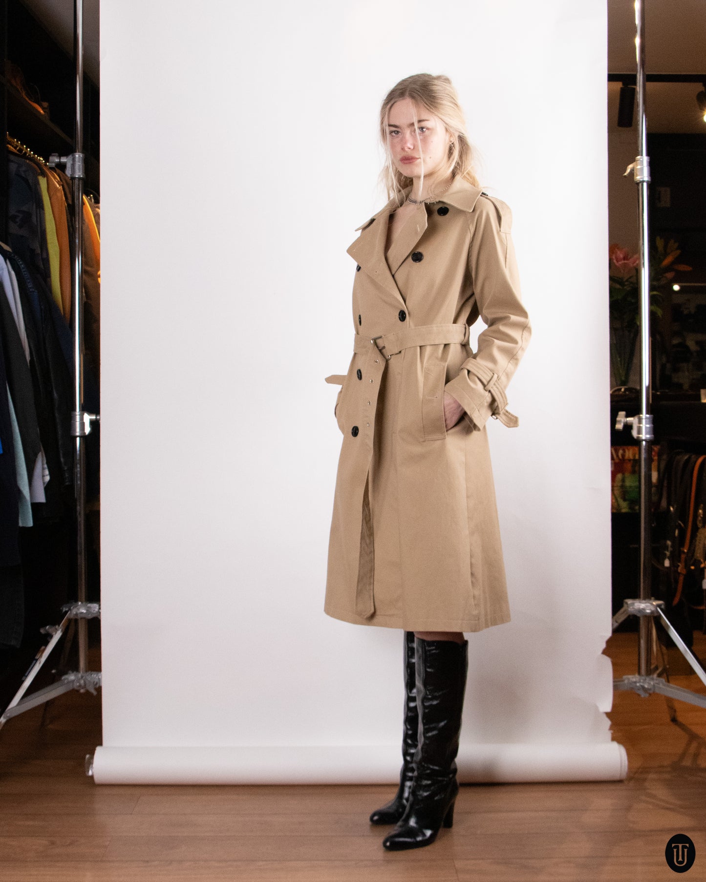 90's Christian Dior Cotton Trench Coat M