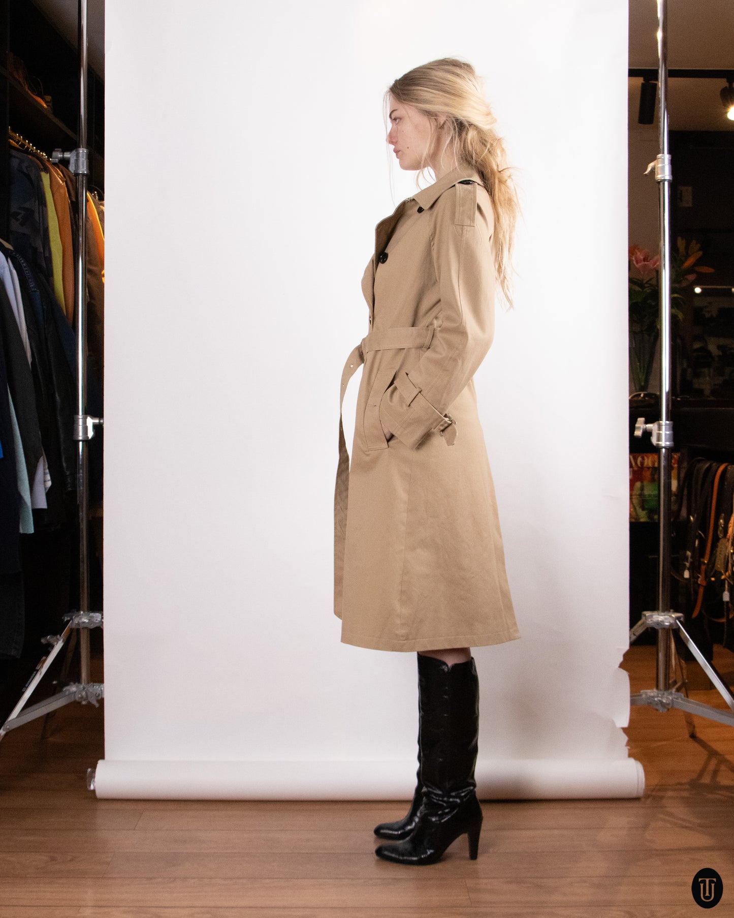 90's Christian Dior Cotton Trench Coat M