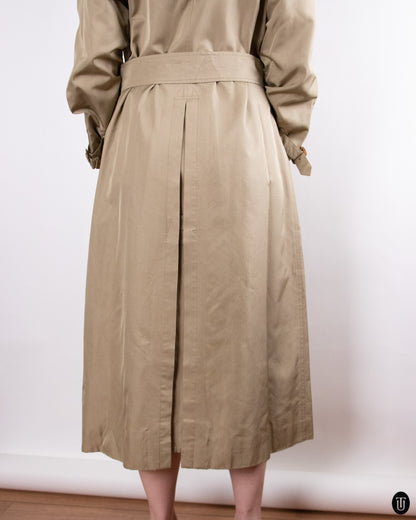 00's Burberry Silk Trench Coat M