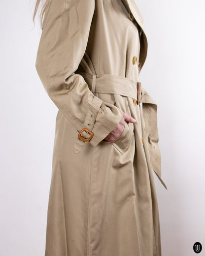 00's Burberry Silk Trench Coat M