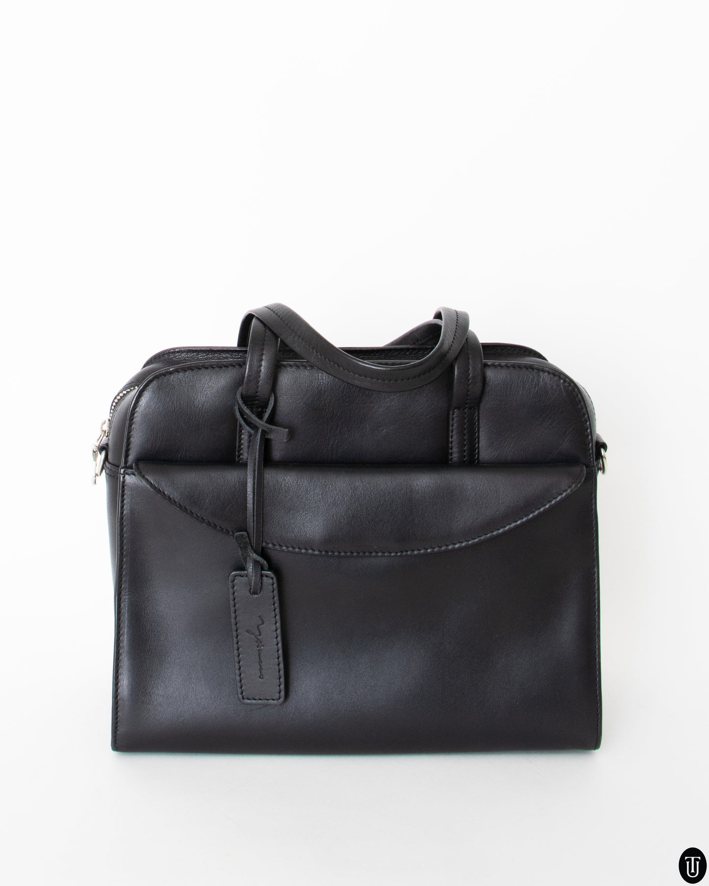 00s Y´saccs Black Leather Handbag