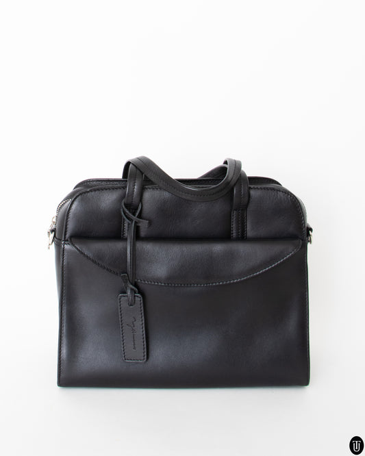 00s Y´saccs Black Leather Handbag