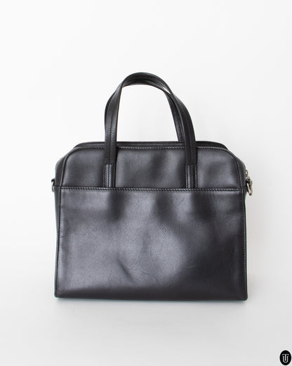 00s Y´saccs Black Leather Handbag