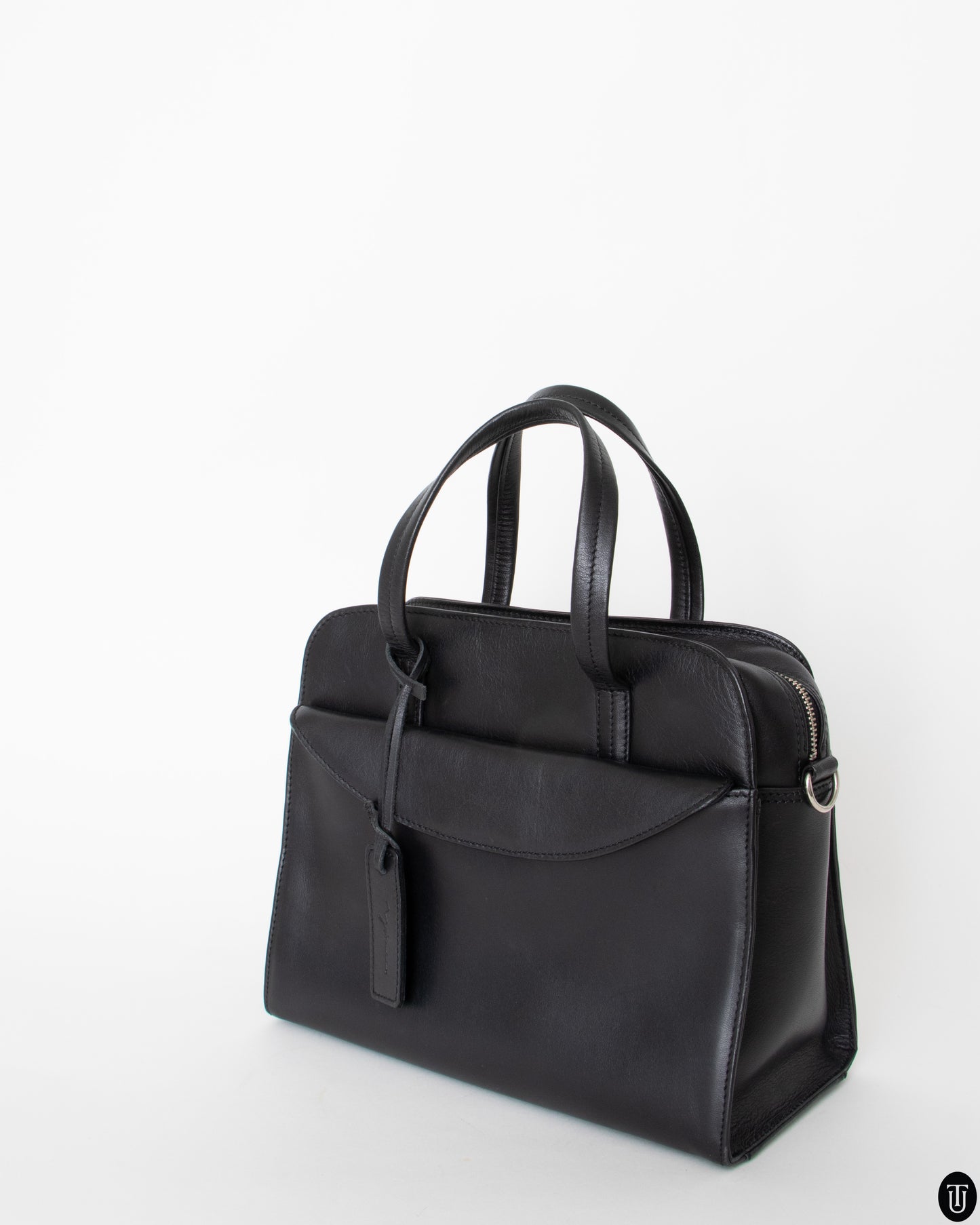00s Y´saccs Black Leather Handbag