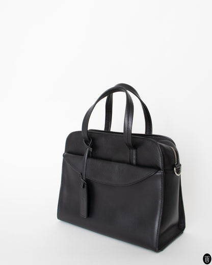 00s Y´saccs Black Leather Handbag