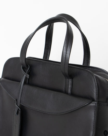 00s Y´saccs Black Leather Handbag