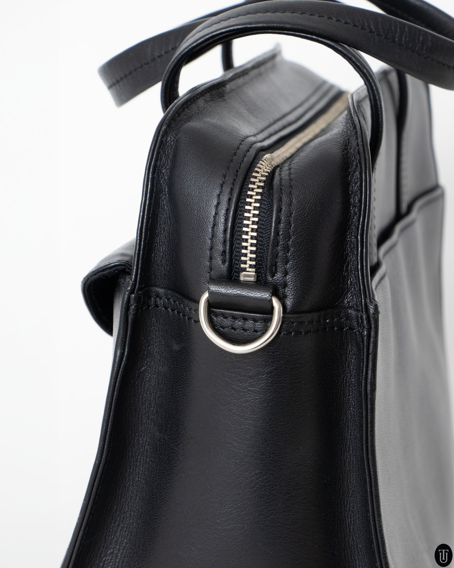 00s Y´saccs Black Leather Handbag