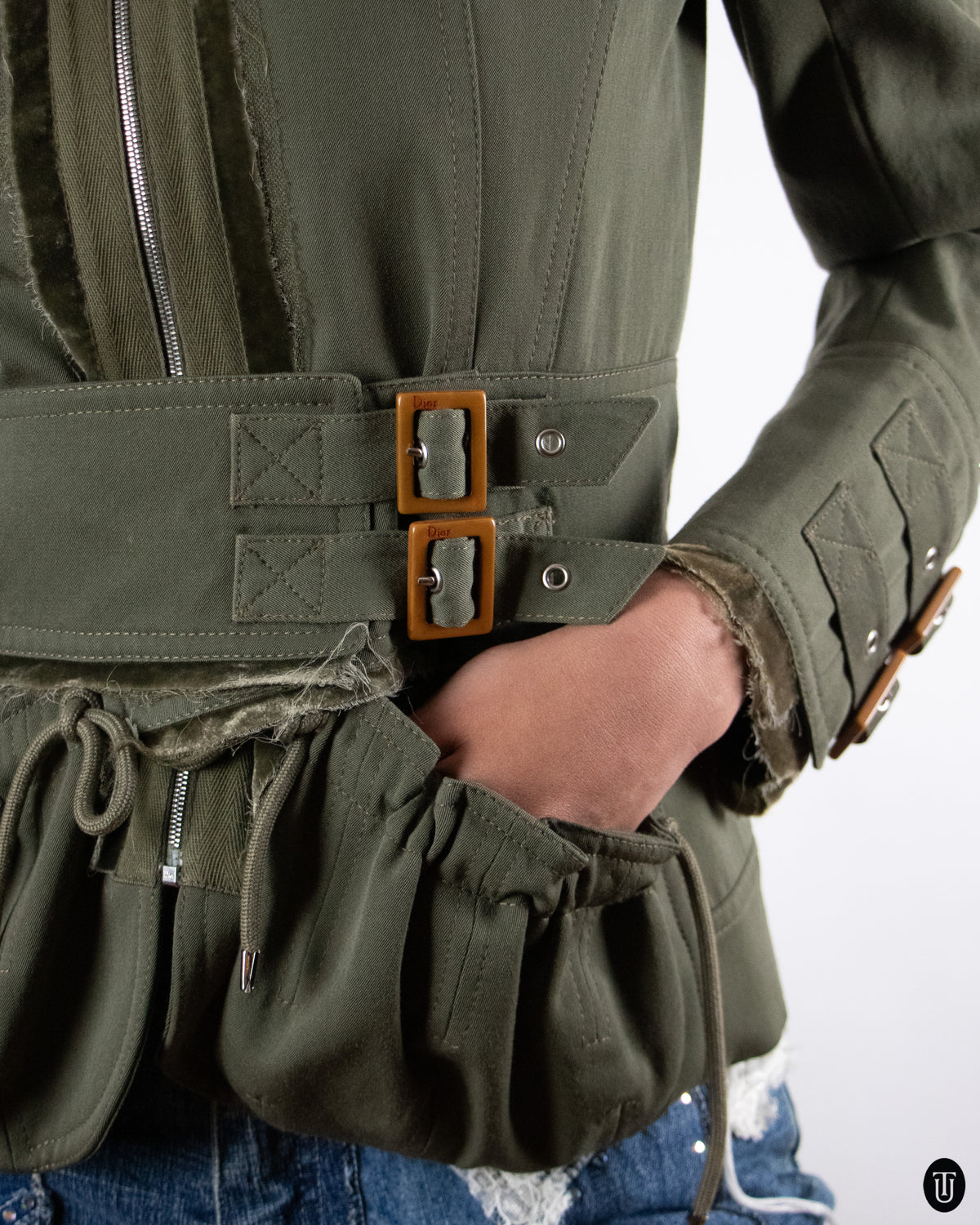 00's Christian Dior John Galliano Military Jacket M