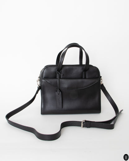 00s Y´saccs Black Leather Handbag