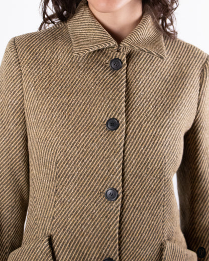 00's Christian Dior Tweed Bar Jacket M