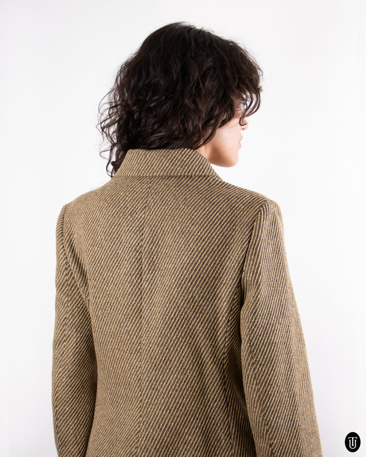 00's Christian Dior Tweed Bar Jacket M