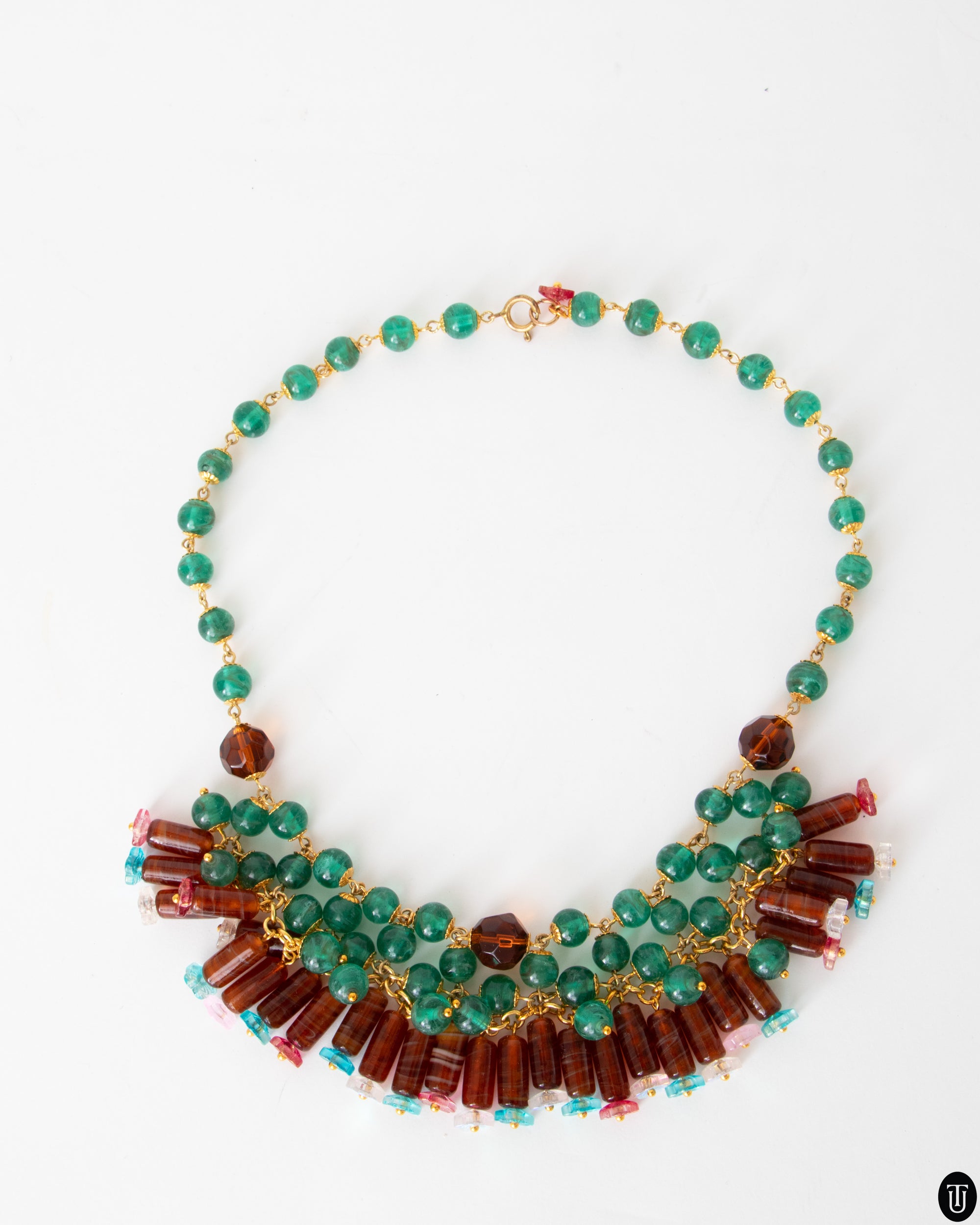 60's Italian Glass Bead Necklace