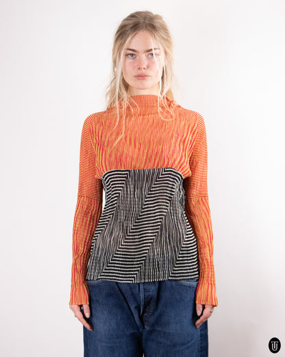 90's Issey Miyaki Pleated Top M