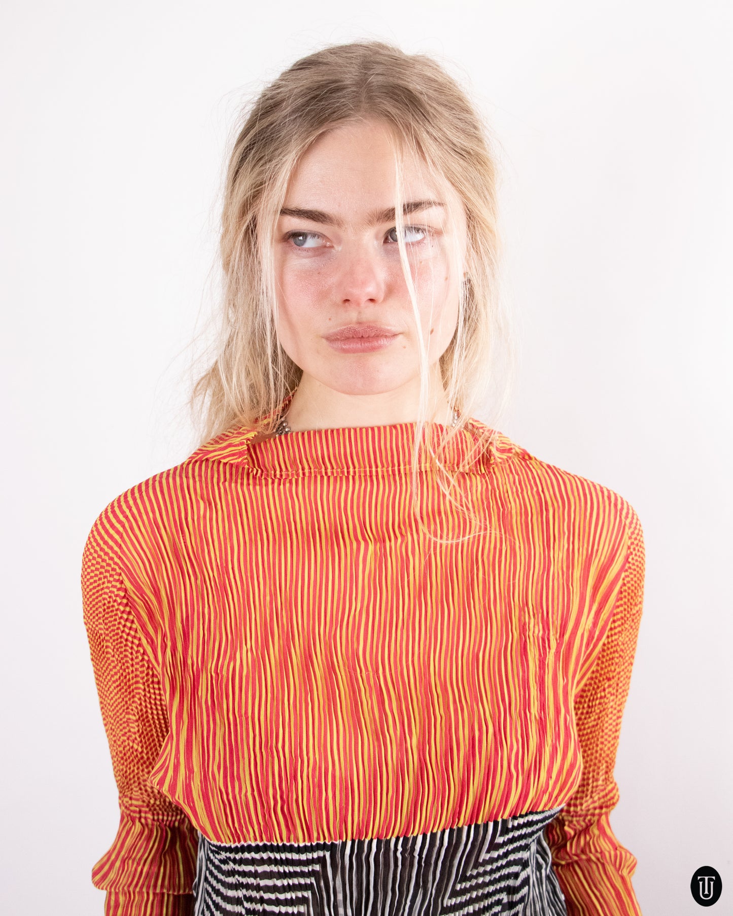 90's Issey Miyaki Pleated Top M