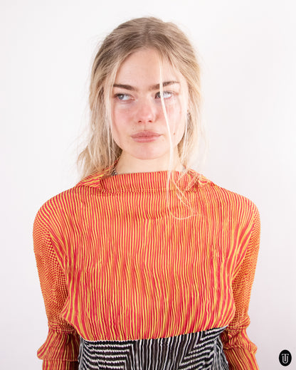 90's Issey Miyaki Pleated Top M