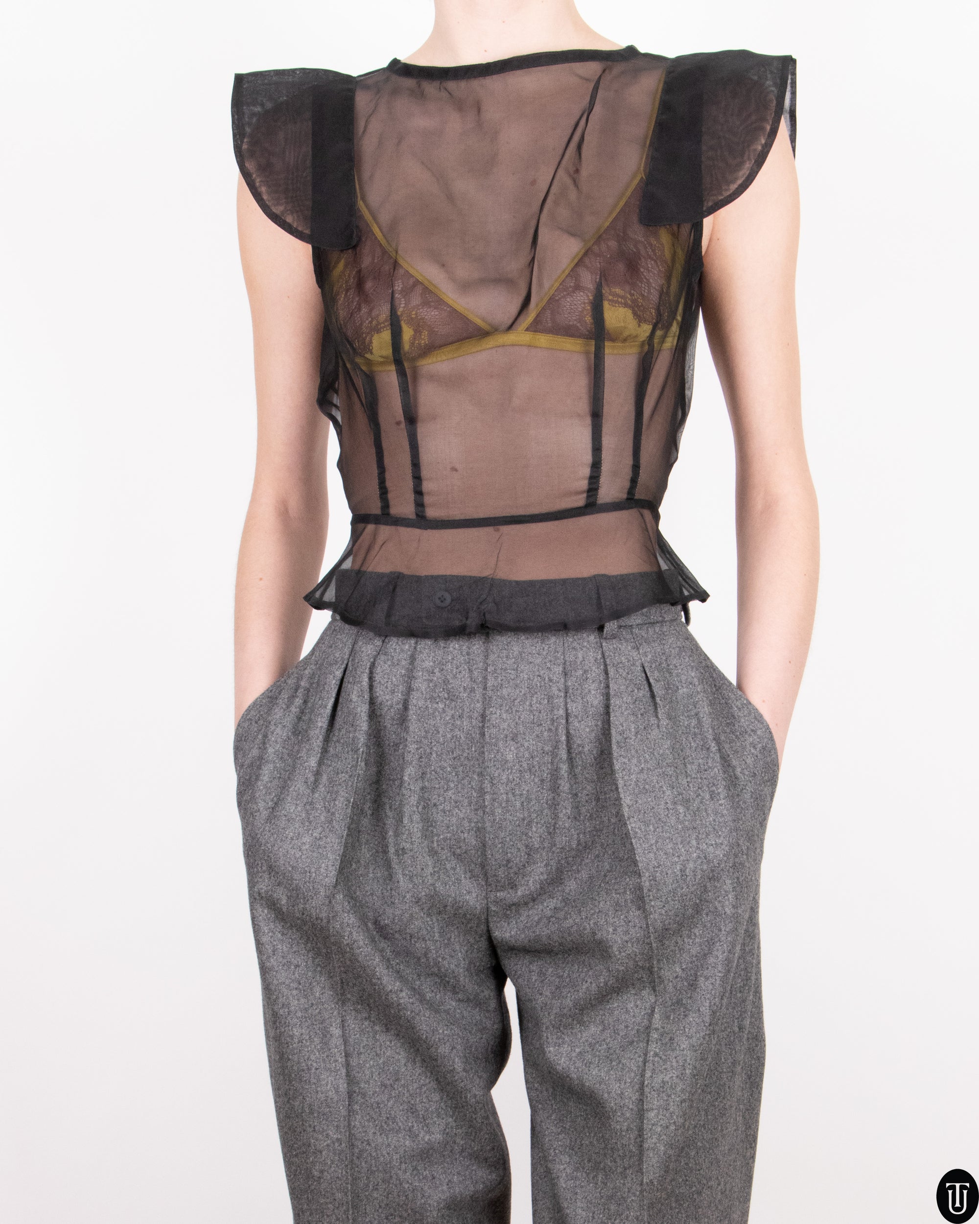 SS08 Nikoline Liv Andersen Silk Organza Blouse XS