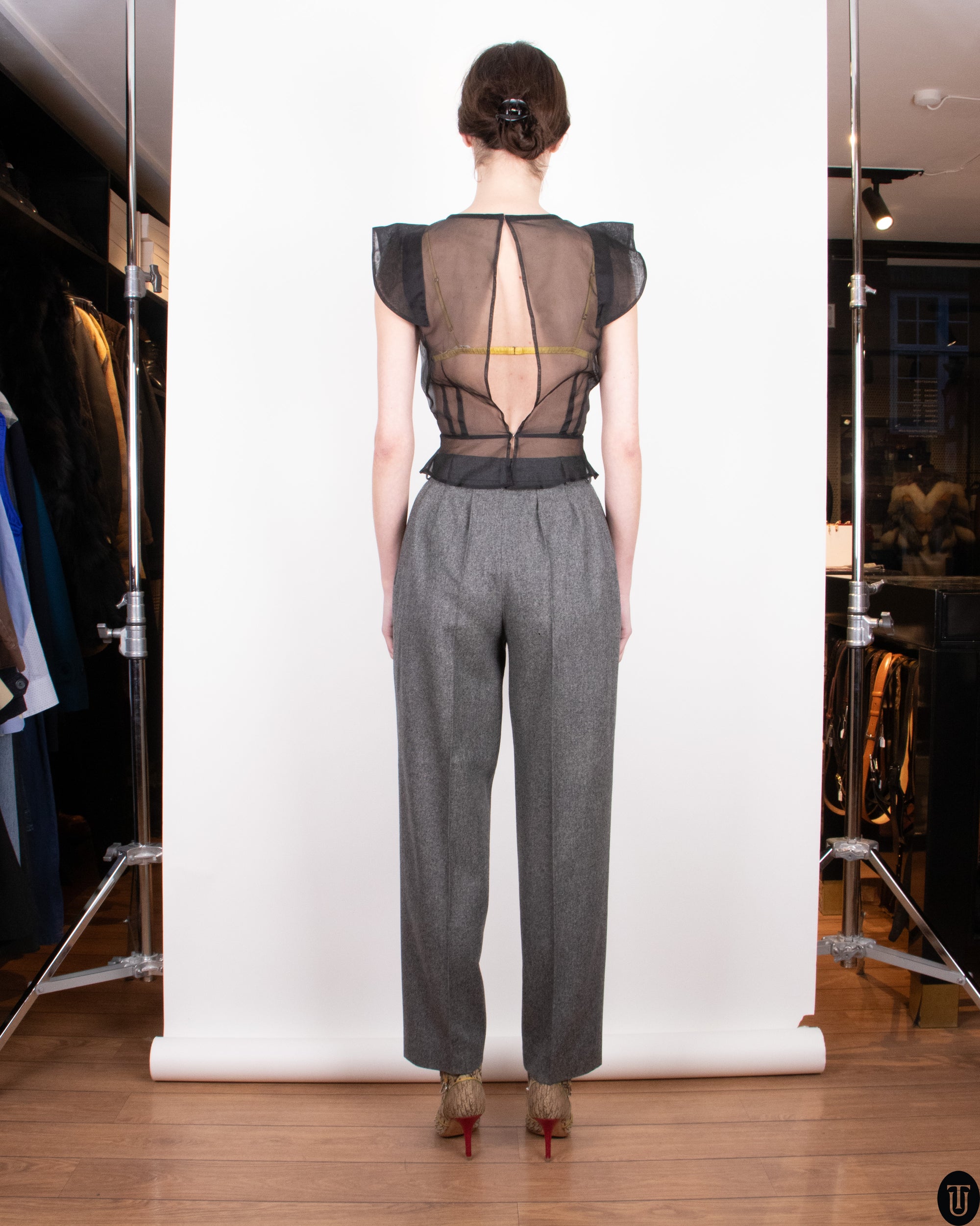 SS08 Nikoline Liv Andersen Silk Organza Blouse XS