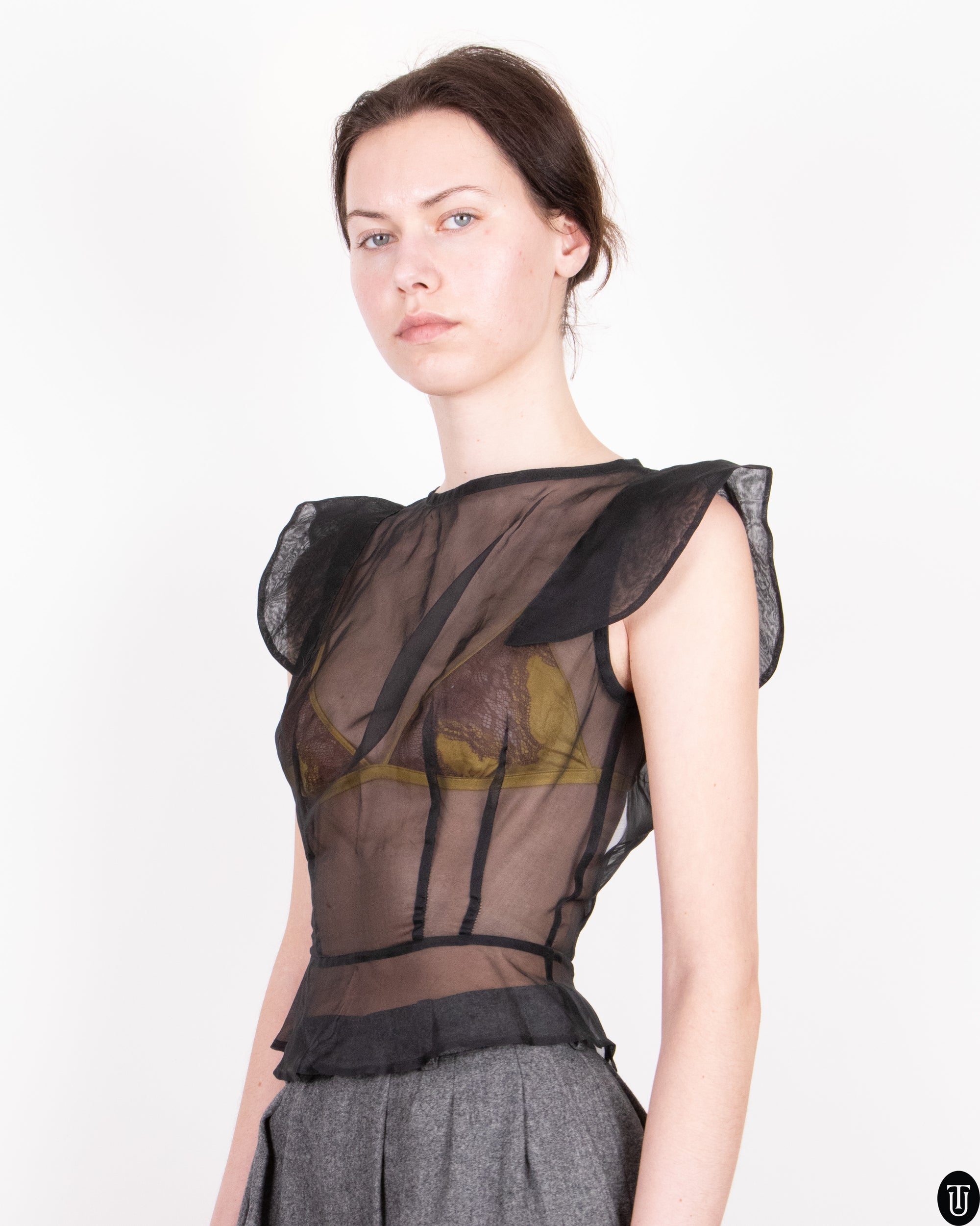 SS08 Nikoline Liv Andersen Silk Organza Blouse XS