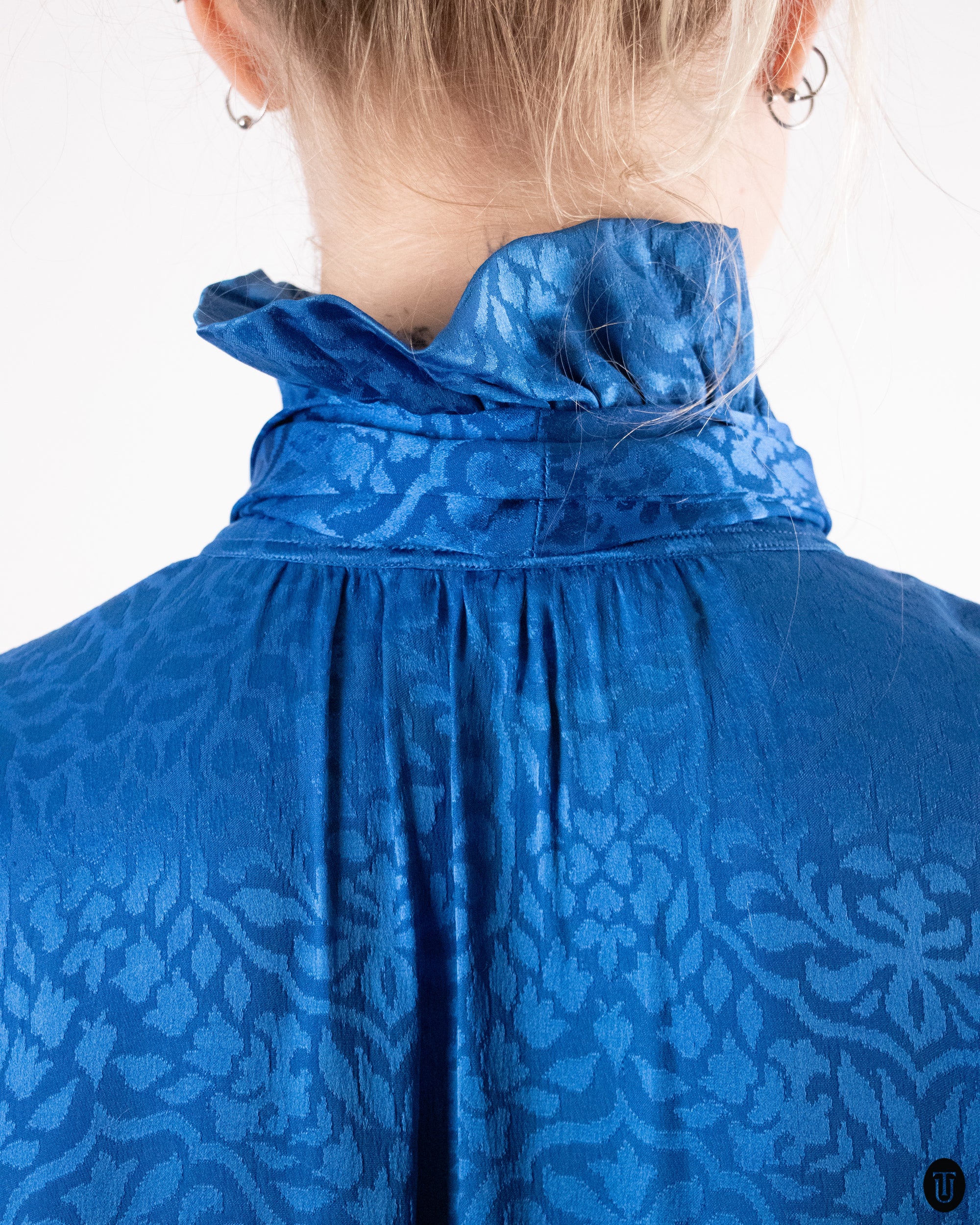 1980's Yves Saint Laurent Pussy Bow Blouse M