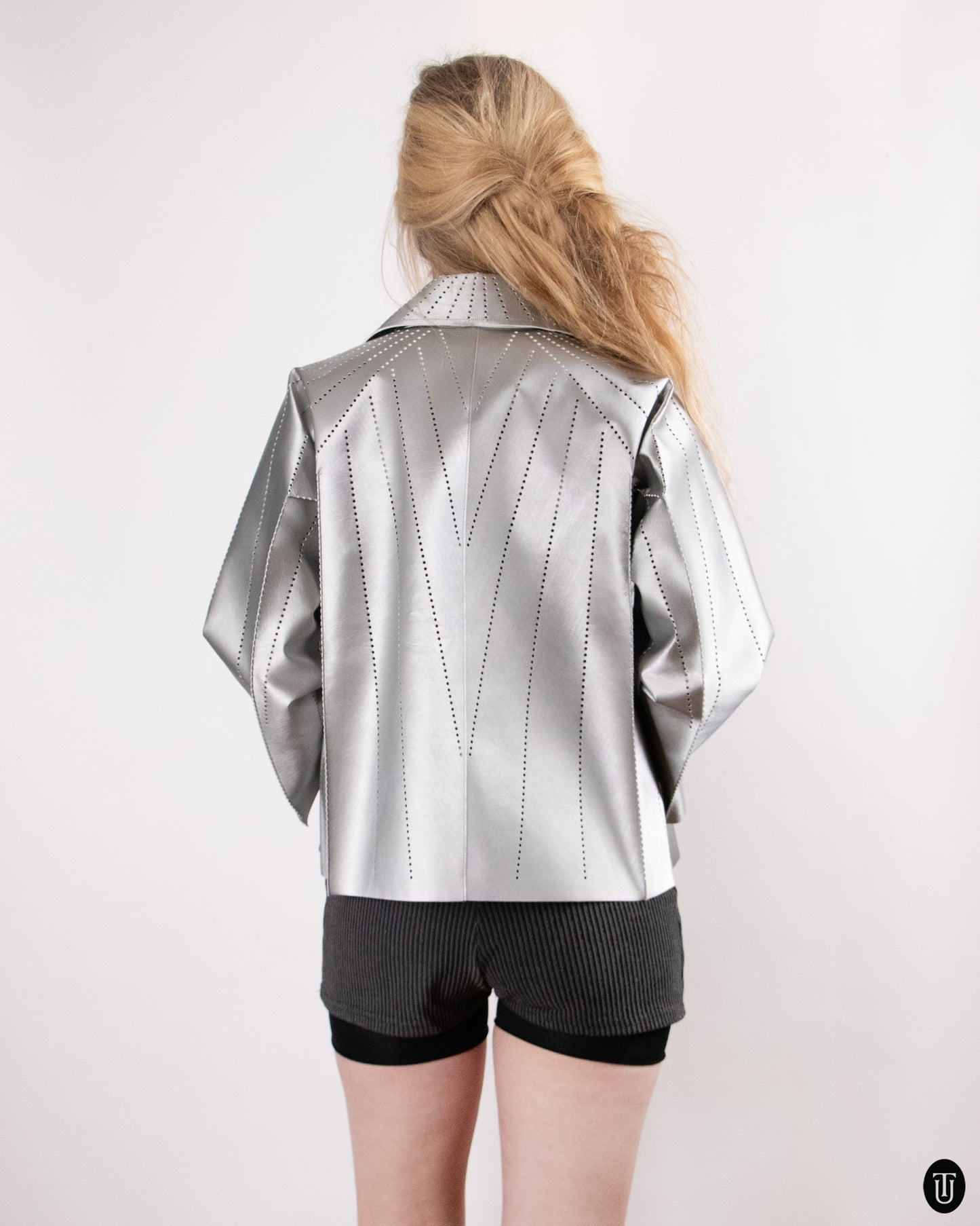00's Issey Miyaki Silver Jacket M