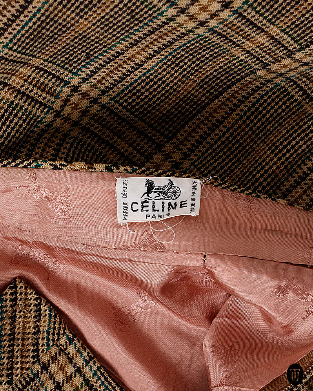 1970s Celine Kick Pleat Skirt S