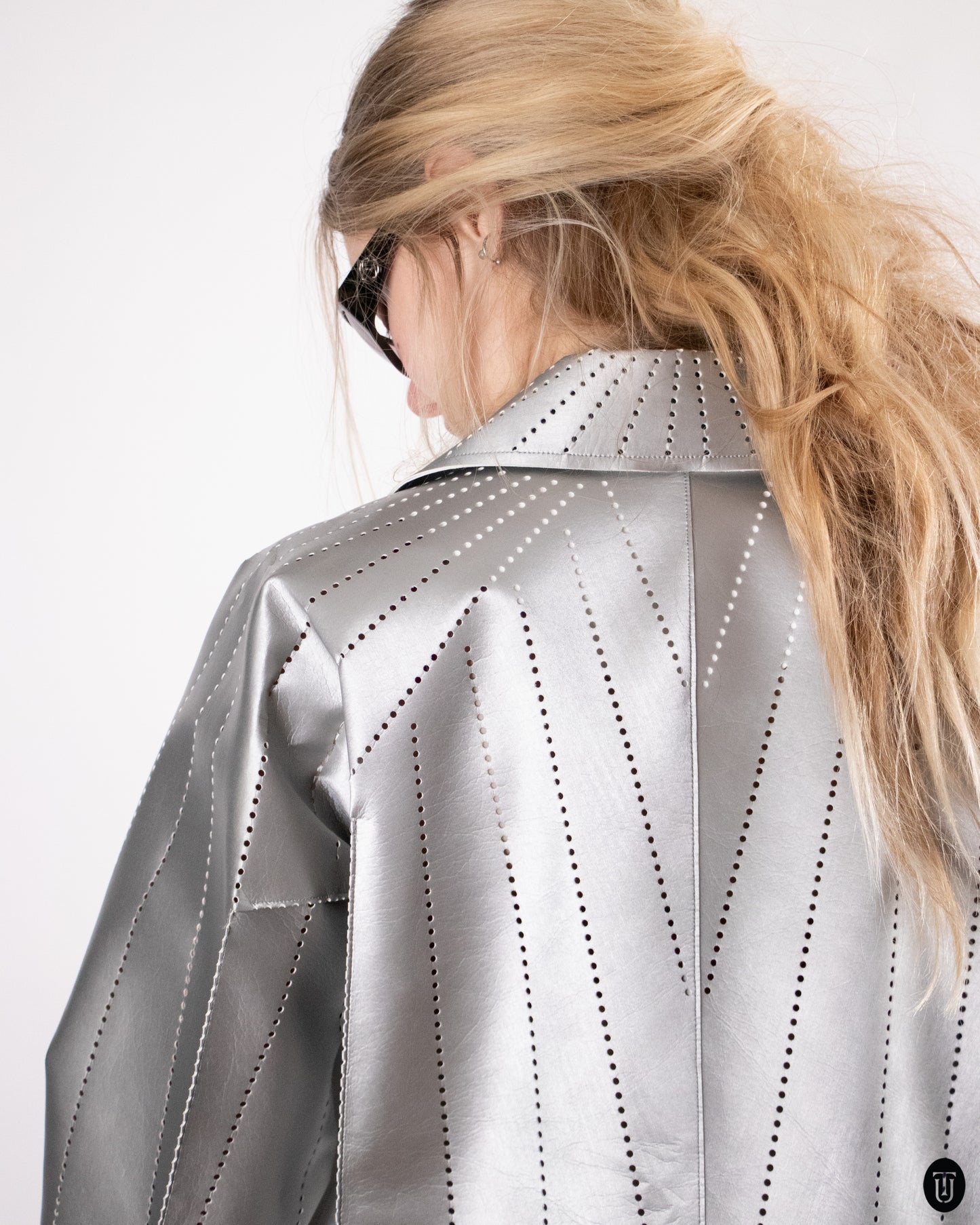 00's Issey Miyaki Silver Jacket M