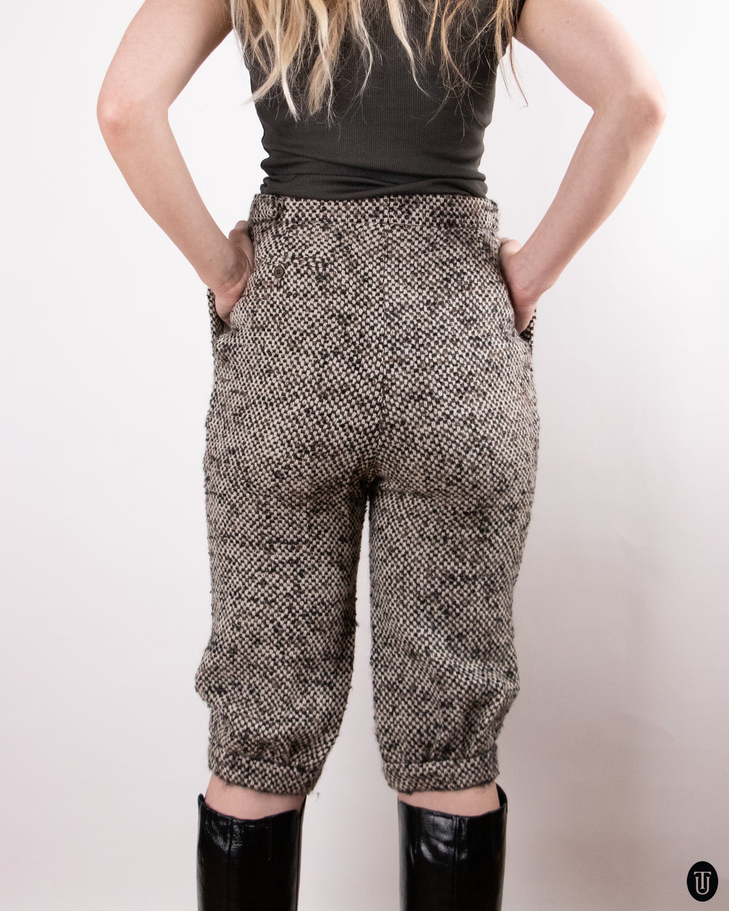 90's Yves Saint Laurent Rive Gauche Wool Bloomers S