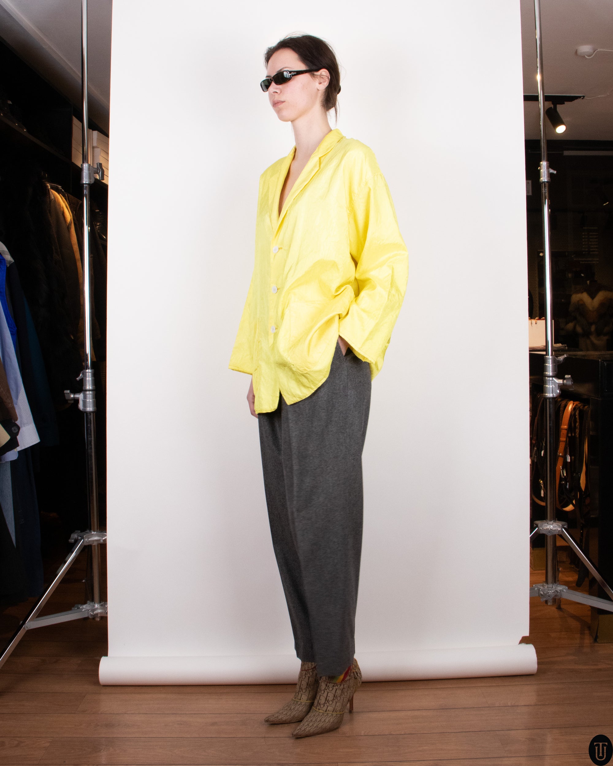 80's Commes Des Garçons Yellow Robe Des Chambres M