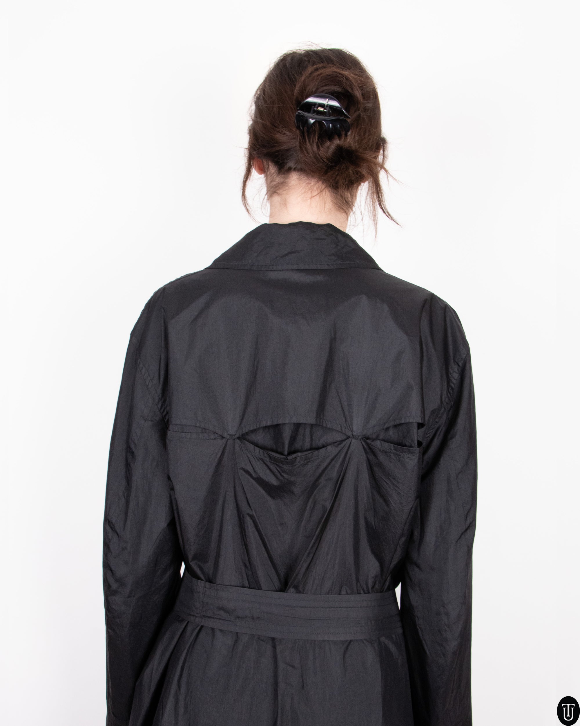 80's Jil Sander Silk Trench Coat M