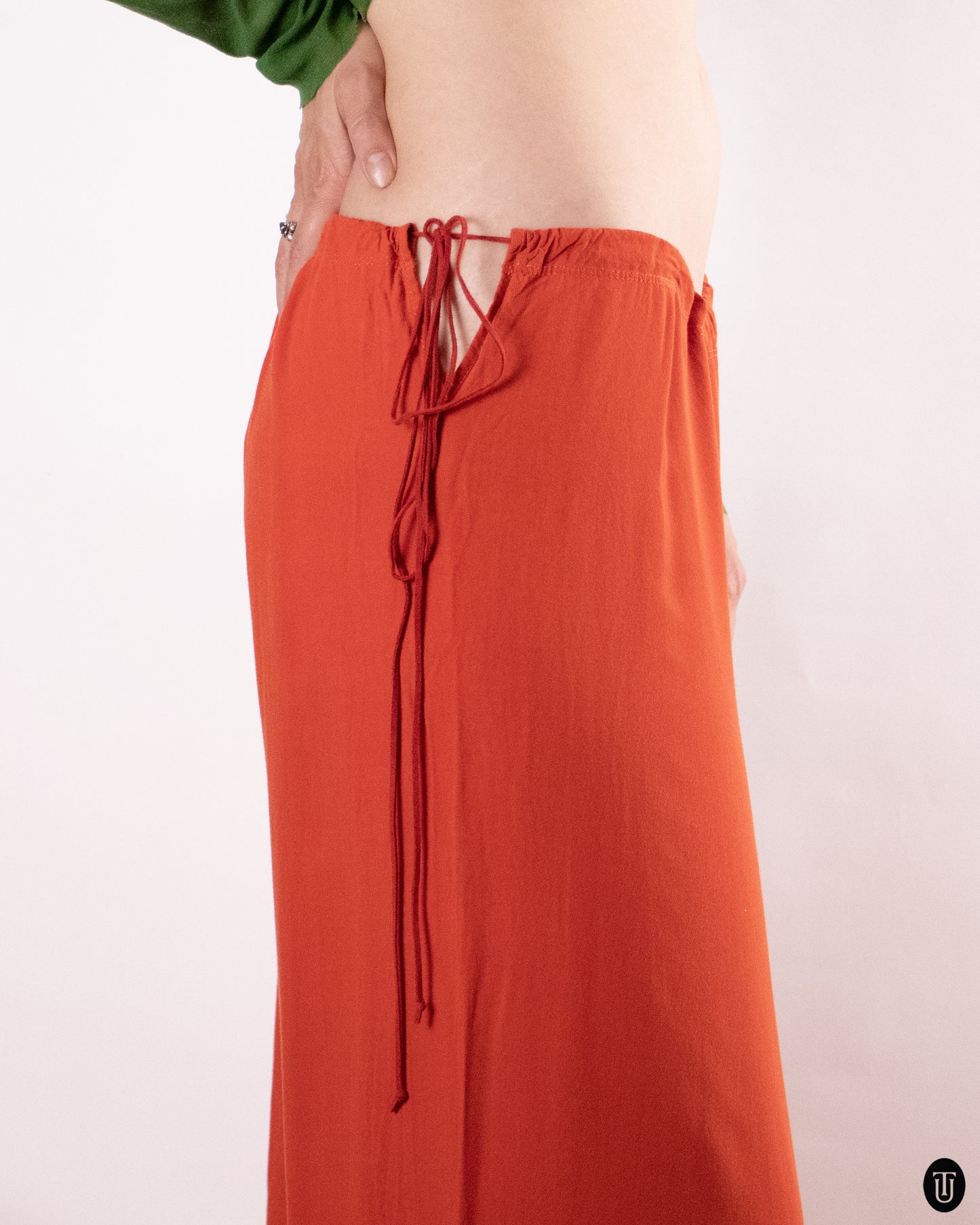 00's Jean Paul Gaultier Orange Cotton Trousers L