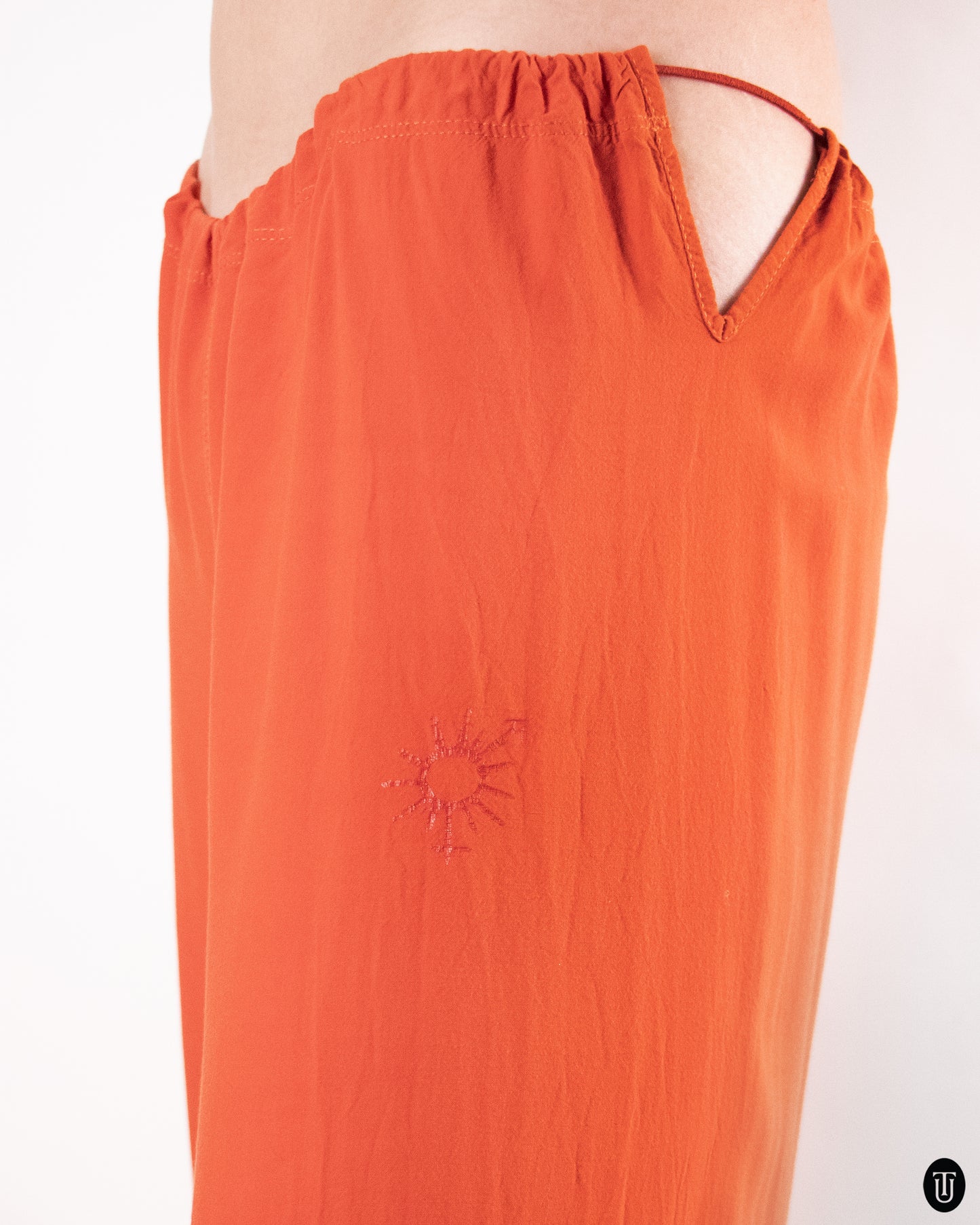 00's Jean Paul Gaultier Orange Cotton Trousers L