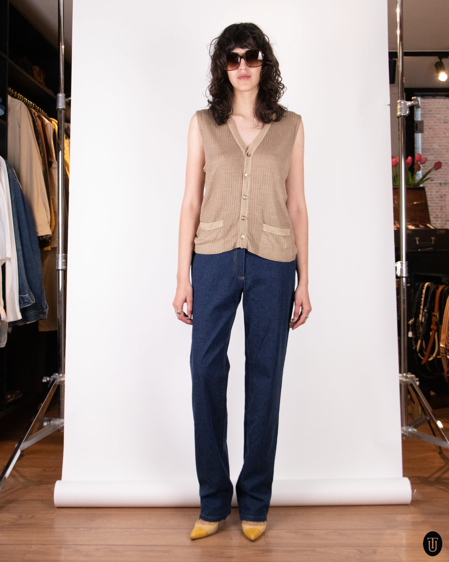 90's Prada Wool Vest L
