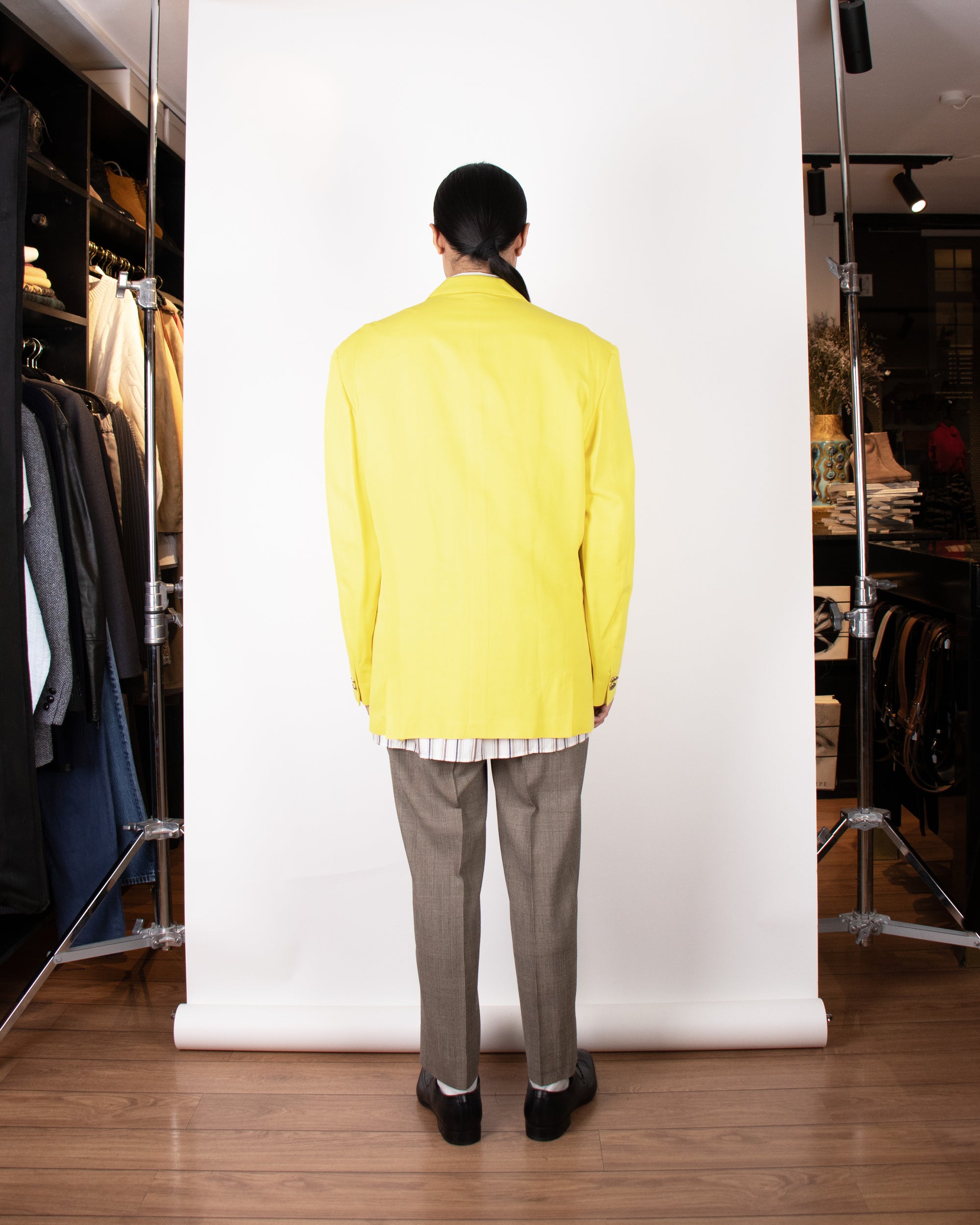 90s Versus Gianni Versace Yellow Blazer XL