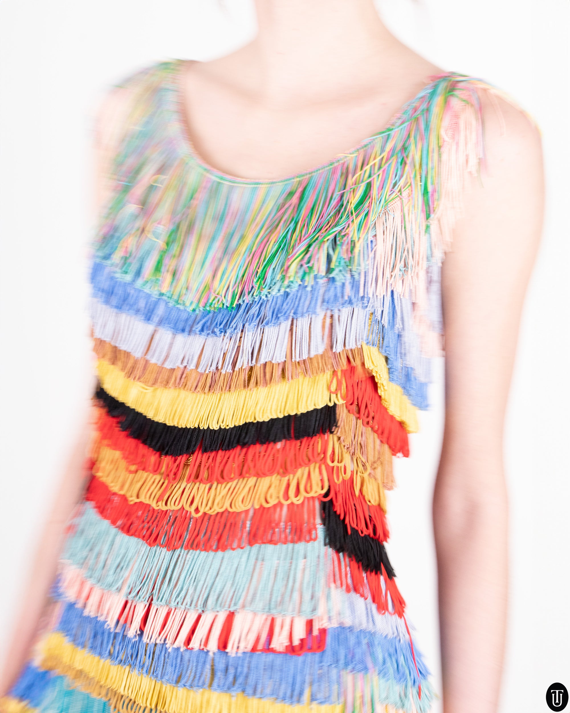 00s Nikoline Liv Andersen Custom Fringe Dress XS