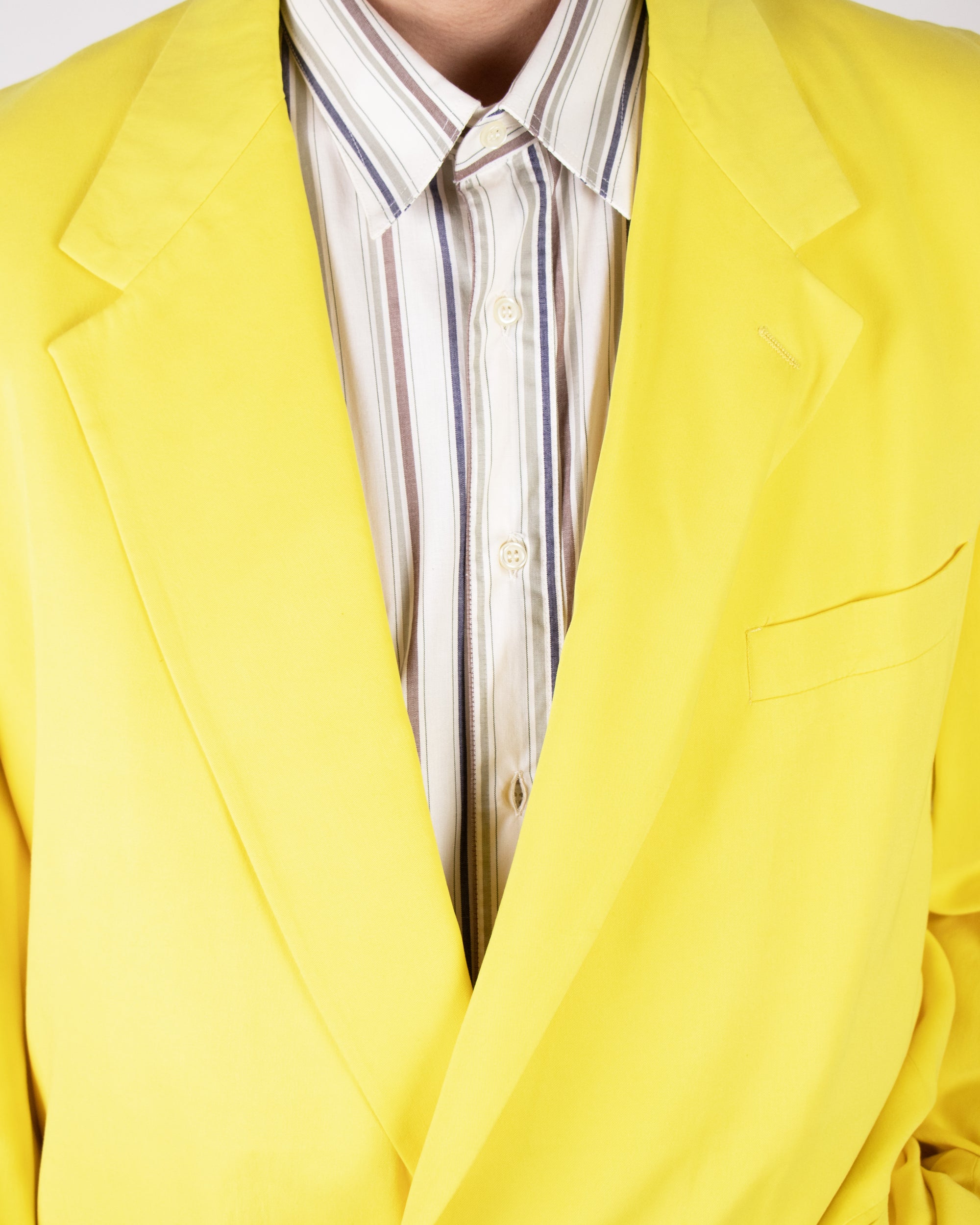 90s Versus Gianni Versace Yellow Blazer XL