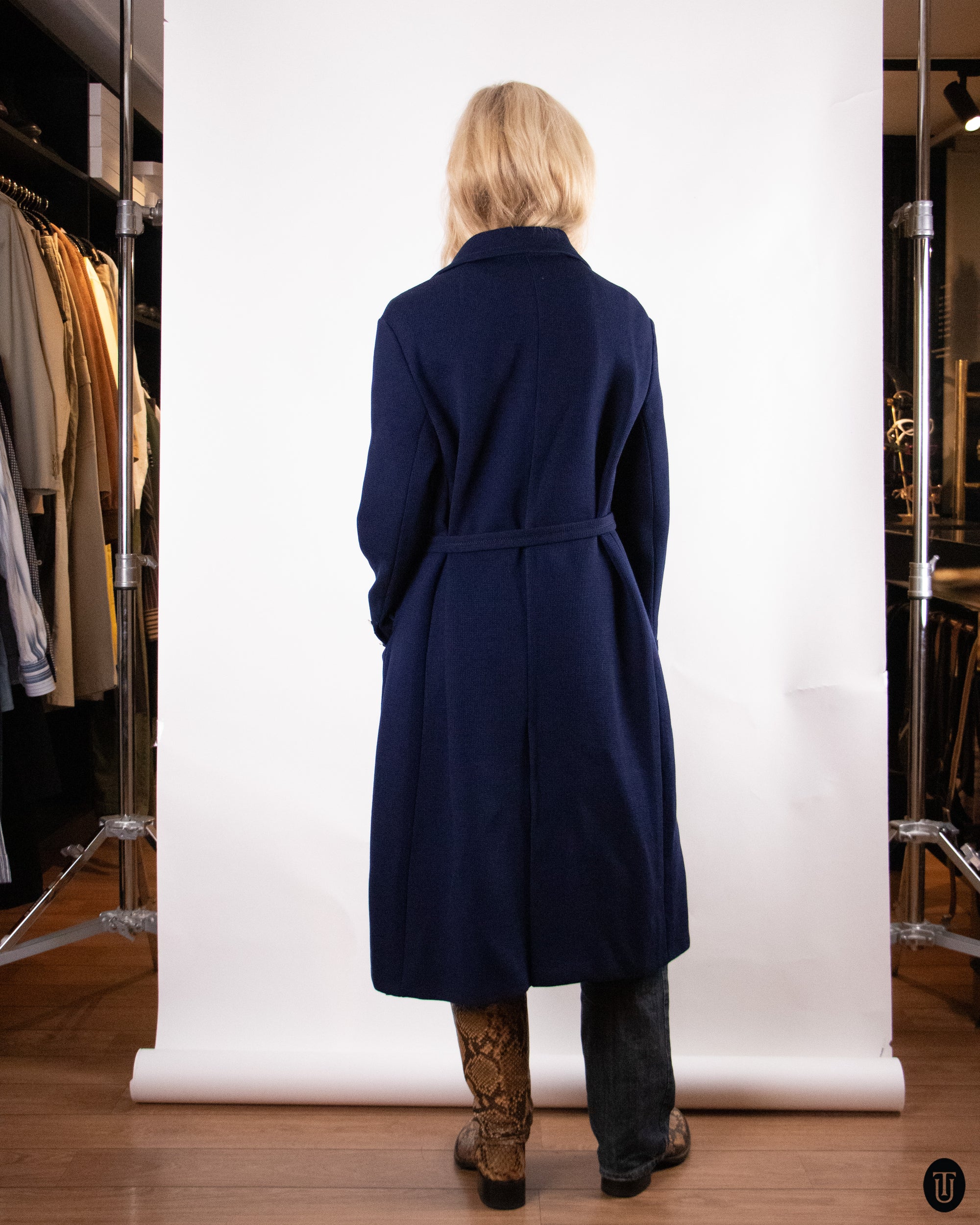 70's Hermes Utilitarian Wool Coat M