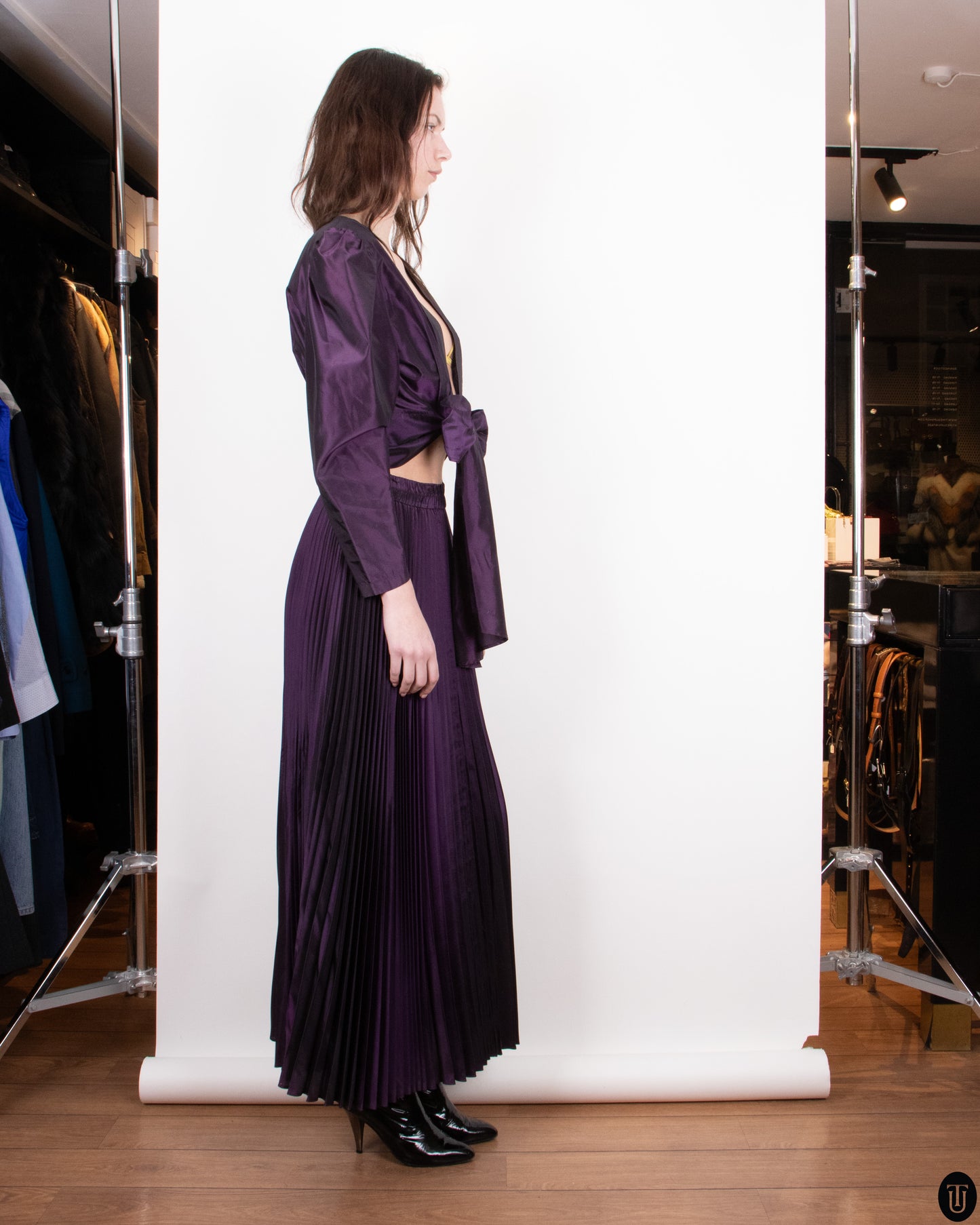 80's Yves Saint Laurent Skirt Set S