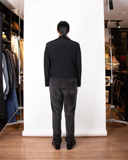 00's Tailored Italian Black Embellished Tuxedo blazer S