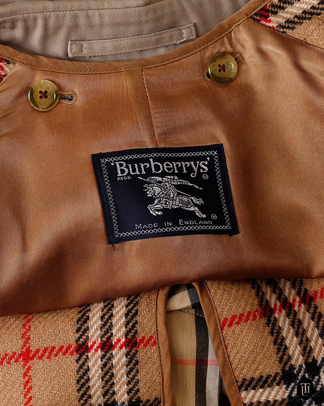 1980s Mens Burberry Trench Coat XL