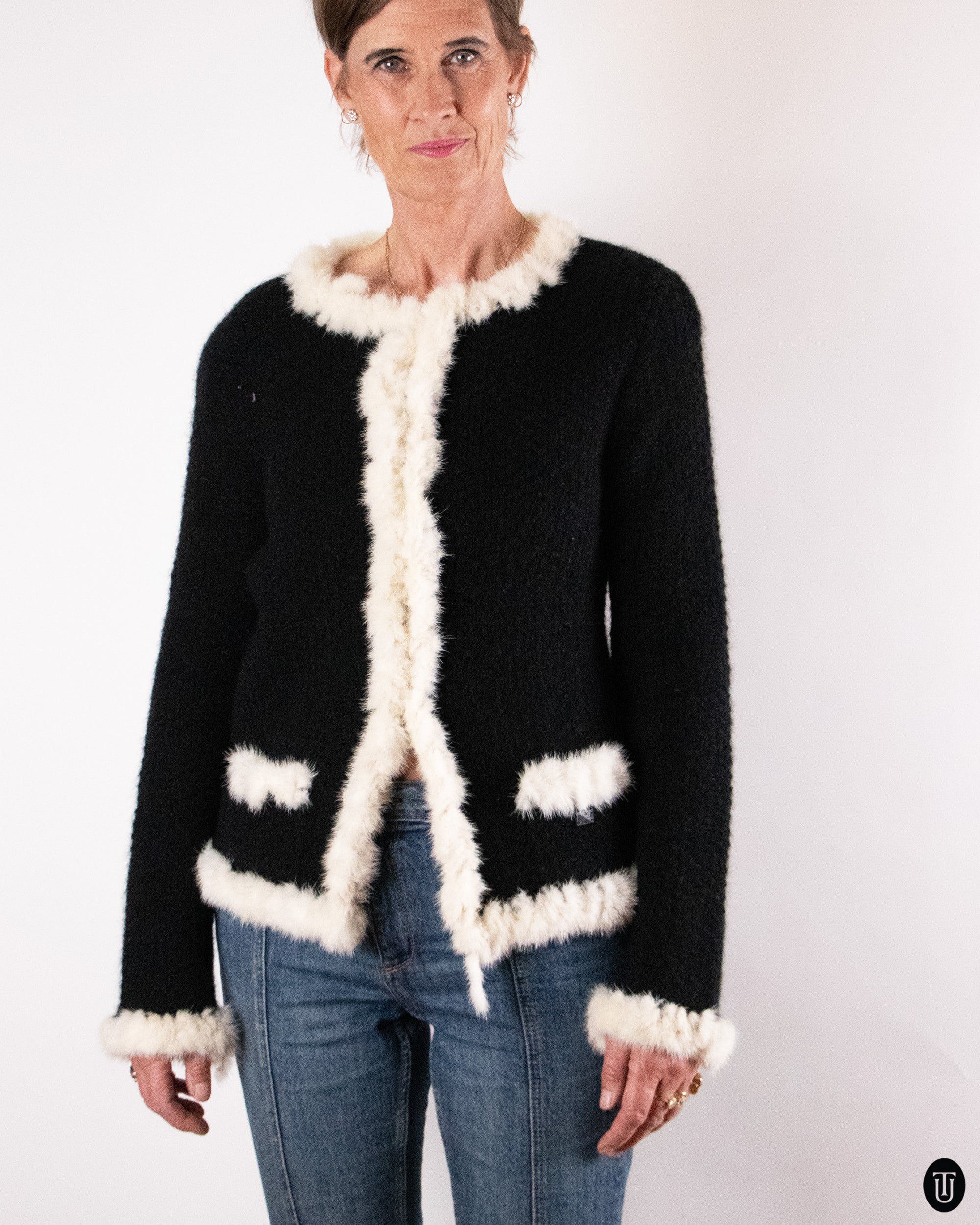 80's Chanel Wool & Mohair Cardigan M