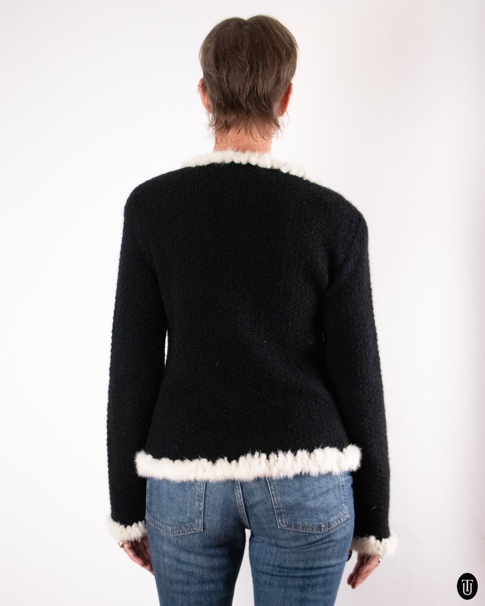 80's Chanel Wool & Mohair Cardigan M