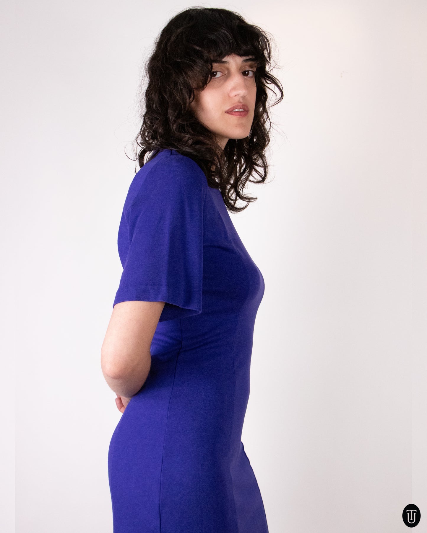 00's MiuMiu Structured T Shirt Dress M