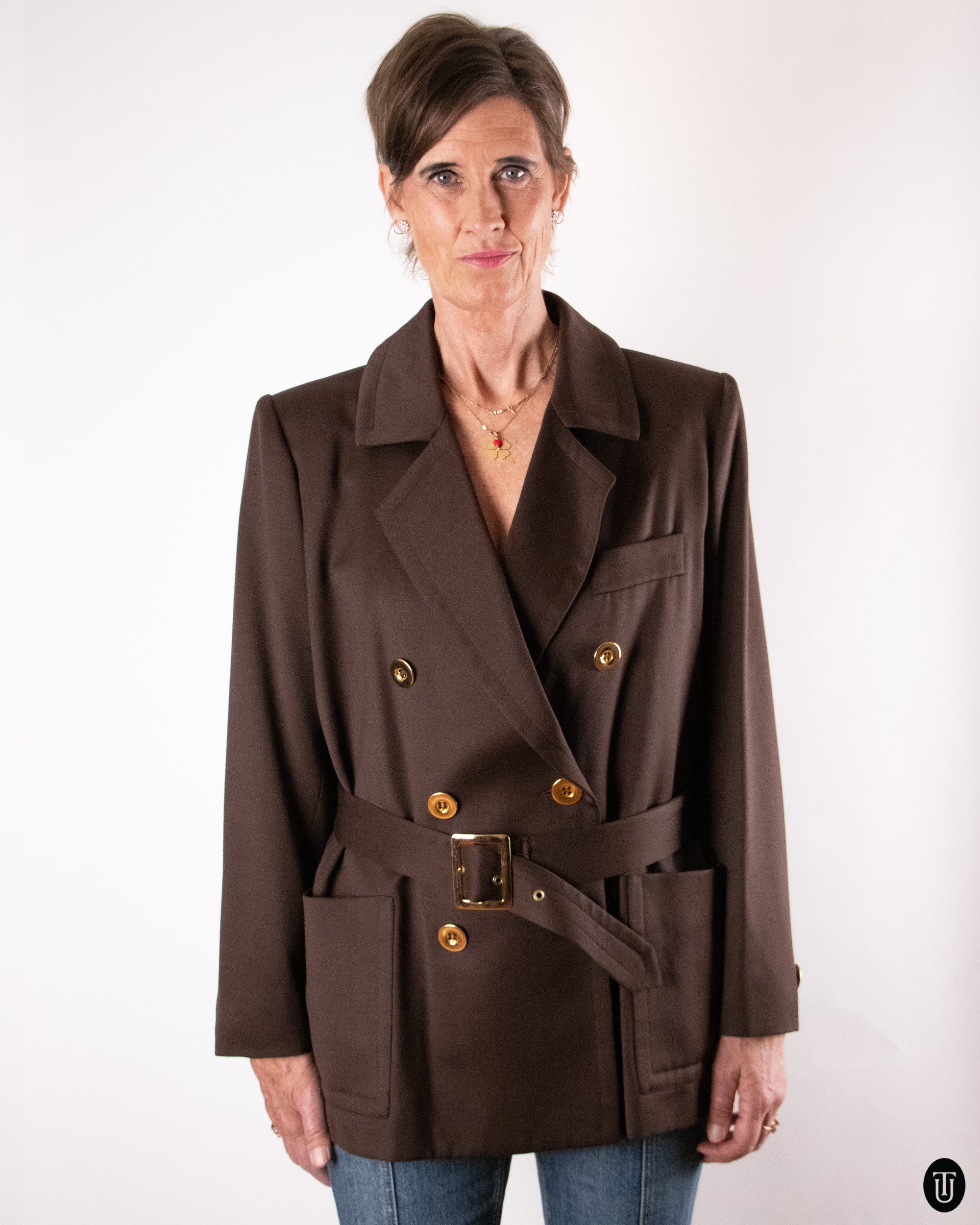 90's Yves Saint Laurent Wool Coat L